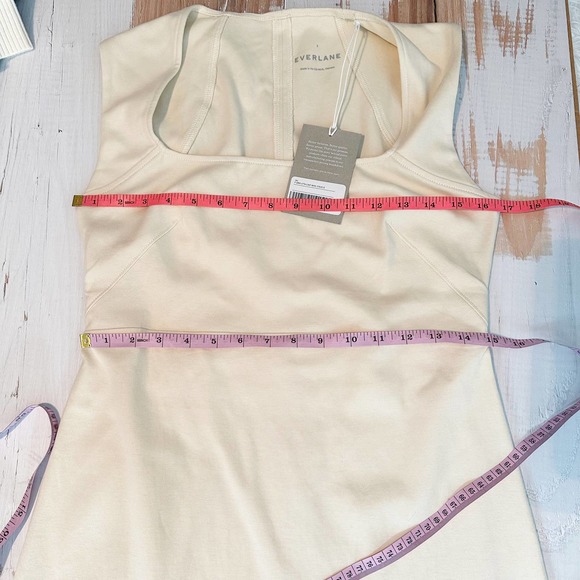 Everlane The '90s Mini Dress size Small Beige - Picture 6 of 11